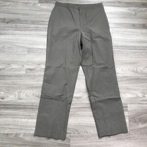 BANANA REPUBLIC WOMENS PANTS GRAY FLAT FRONT ANKLE ZIP 6